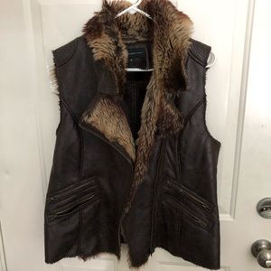 Faux fur vest